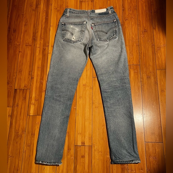 Re/Done x Levis High Rise Straight Slim Leg Jeans Size 25 - Picture 3 of 15